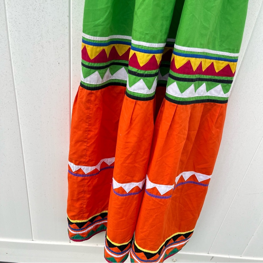 Vintage Micosukee Seminole Maxi Dress - Picture 11 of 14